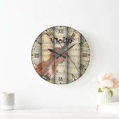 Transparant Violin ~ Rolled  vel Music ~ Grote Klok (Huis)