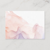 Transparant zijde modern baby shower informatiekaartje (Achterkant)