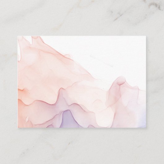 Transparant zijde modern baby shower informatiekaartje (Achterkant)