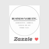 Transparant & Zwart Eenvoudig Modern Multifunction Sticker (Vel)