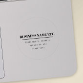 Transparant & Zwart Eenvoudig Modern Multifunction Sticker