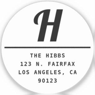 Transparant zwart-wit retouradres sticker