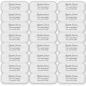 Transparante Aangepaste Retouradreslabels Helder Sticker (Voorkant)