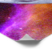 Transparante aarde in nevel poster (Hoek)