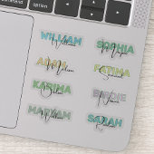 Transparante Achternamen, Moderne Waterdichte Stic Sticker
