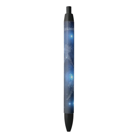 Transparante aquarius zwarte inkt pen (Voorkant Verticaal)