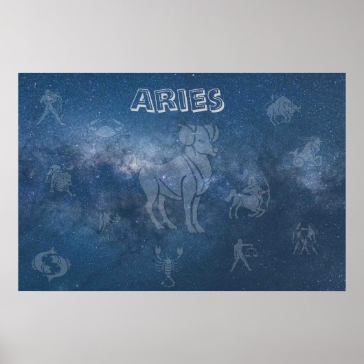 Transparante Aries Poster (Voorkant)