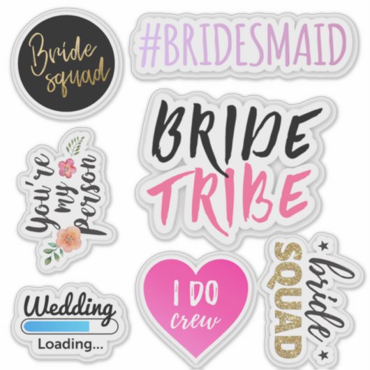 Transparante Bachelorette-partijvenster Sticker (Voorkant)