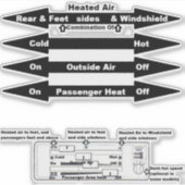 Transparante binnenkant Venster Decale AirCooledVa Sticker (Voorkant)