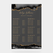 Transparante Black and Gold Agaat prijslijst Acryl Bord (Voorkant)