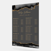 Transparante Black and Gold Agaat prijslijst Acryl Bord (Hoek)