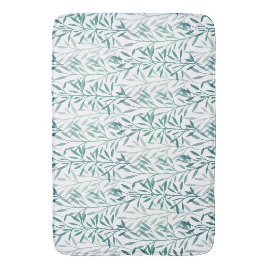 Transparante bladeren en bijkantoren badmat (Voorkant Verticaal)