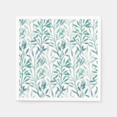 Transparante bladeren en takken van Hoesje-Mate Servet (Voorkant)