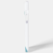 Transparante blauwe en groene vormen Case-Mate iPhone case (Achterkant / Links)