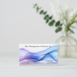 Transparante blauwe en lavendelkleurige visitekaar visitekaartje