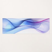 Transparante blauwe en lavendelvormen yogamat (Voorkant (horizontaal))