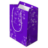 transparante bloemcollectie medium cadeauzakje (Achterkant Gekanteld)