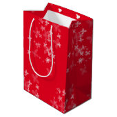 transparante bloemcollectie medium cadeauzakje (Achterkant Gekanteld)