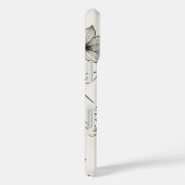 Transparante bloemige elegantie Case-Mate iPhone case (Achterkant / Rechts)