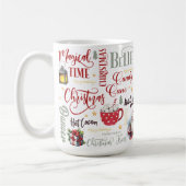 Transparante collage met Sinterklaas, warme chocol Koffiemok (Links)