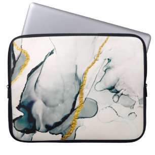 Transparante creativiteit. Abstract kunstwerk. Tre Laptop Sleeve