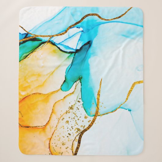 Transparante creativiteit. Abstract kunstwerk. Tre Sherpa Deken (Voorkant)