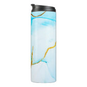 Transparante creativiteit. Abstract kunstwerk. Tre Thermosbeker (Geroteerd rechts)