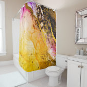 Transparante creativiteit. Abstracte wolken - ART. Douchegordijn (In situ)