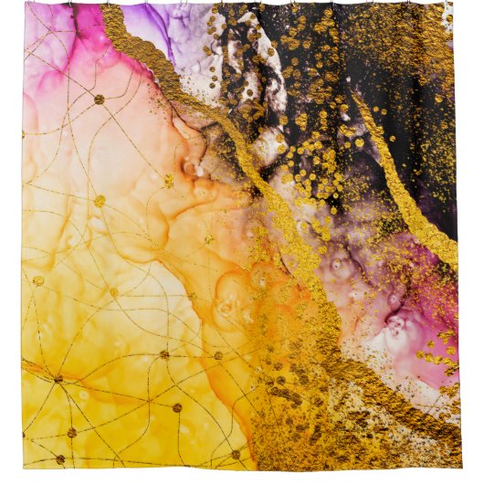 Transparante creativiteit. Abstracte wolken - ART. Douchegordijn (Voorkant)