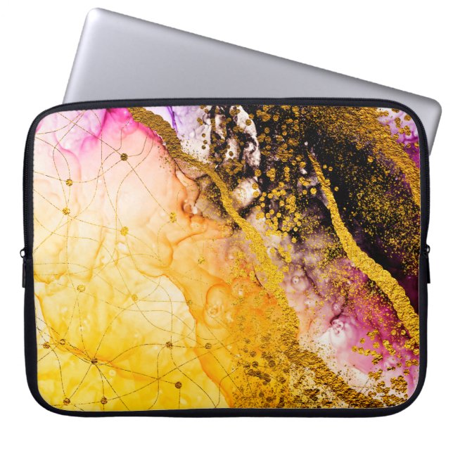Transparante creativiteit. Abstracte wolken - ART. Laptop Sleeve (Voorkant)