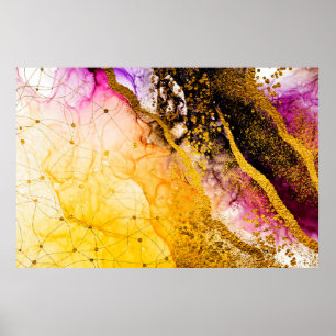 Transparante creativiteit. Abstracte wolken - ART. Poster