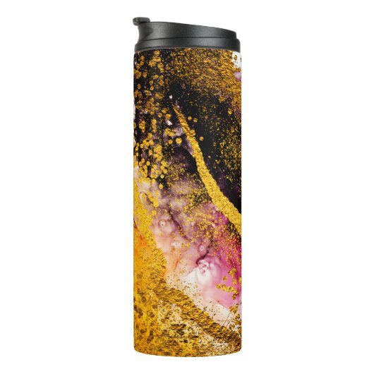 Transparante creativiteit. Abstracte wolken - ART. Thermosbeker (Geroteerd rechts)