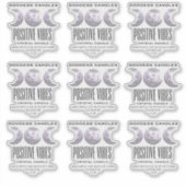 Transparante Crystal Candle Labels (Voorkant)