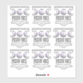 Transparante Crystal Candle Labels (Vel)