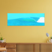 Transparante dakgolf canvas afdruk (Insitu (Woonkamer))