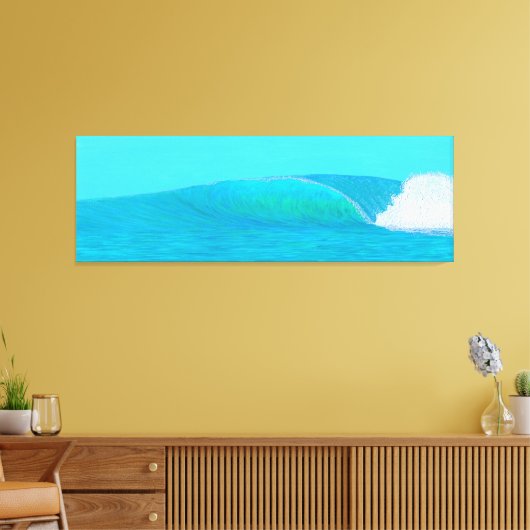 Transparante dakgolf canvas afdruk (Insitu (Woonkamer))