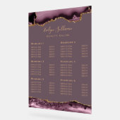 Transparante Dark Mauve Gold Agaat prijslijst Acryl Bord (Hoek)