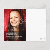 Transparante deelvenster Actor met dubbele hoofdop Briefkaart (Achterkant)