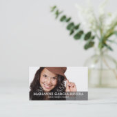 Transparante deelvenster Actor met dubbele hoofdop Visitekaartje (Staand voorkant)