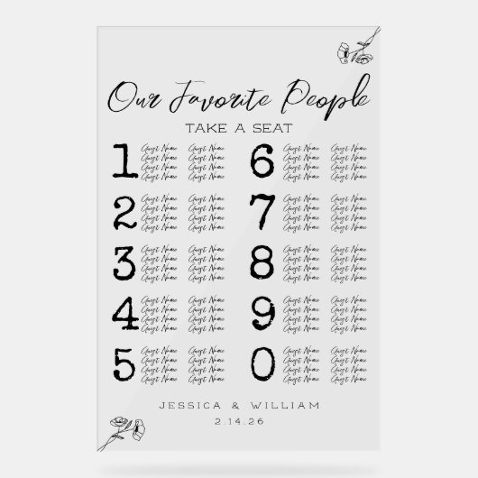 Transparante Duidelijke Acryl de Zegelgrafiek van  Bord (Voorkant)