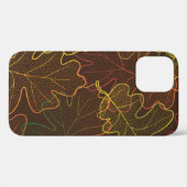 Transparante eikenbladeren, herfstpatroon. Case-Mate iPhone case (Achterkant (horizontaal))