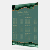 Transparante Emerald Green Gold Agaat prijslijst Acryl Bord (Hoek)
