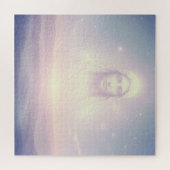 Transparante engelachtige mannelijke geest verschi legpuzzel (Horizontaal)