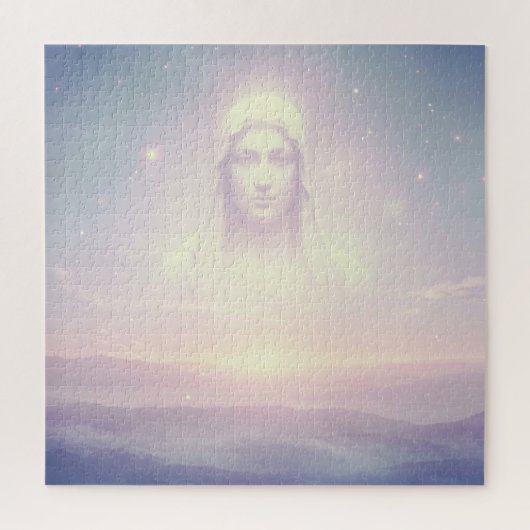 Transparante engelachtige mannelijke geest verschi legpuzzel (Verticaal)