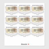 Transparante etiketten van de lichaamsboter sticker (Vel)