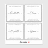 Transparante etiketten voor kaarsen of potten sticker (Vel)