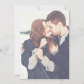 Transparante foto-bruiloft en Typografie Kaart (Achterkant)