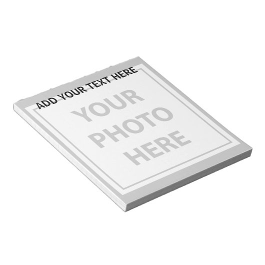 Transparante foto's uploaden en tekst toevoegen –  notitieblok (Schuin)