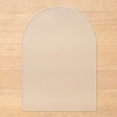 Transparante Frosted 5 "x7" Arch Blank Wedding Acryl Uitnodigingen (Voorkant)