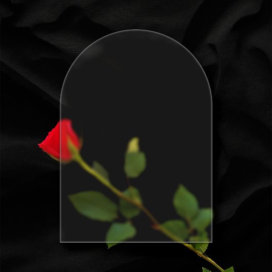 Transparante Frosted 5 "x7" Arch Blank Wedding Acryl Uitnodigingen